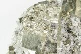 Cubic Pyrite, Sphalerite and Quartz Crystal Association - Peru #195752-3